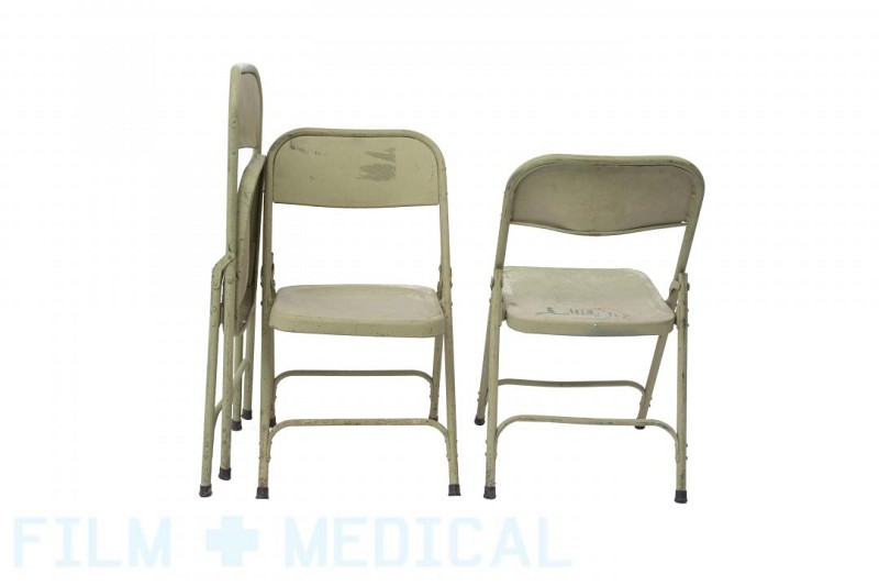 Metal army chairs
